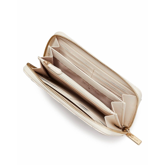 Kate Spade New York Carey Large Quilted Leather Continental Wallet Parchment NWT - Picture 3 of 3